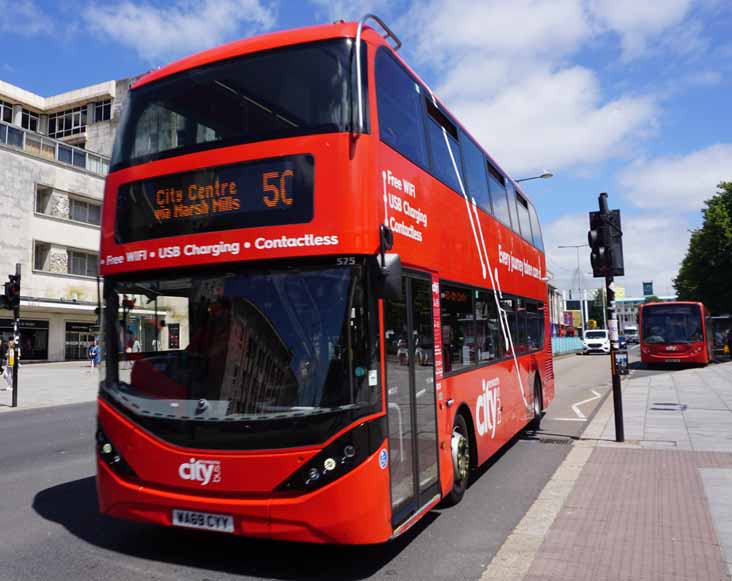 Plymouth Citybus Alexander Dennis Enviro400CITY 575 & Enviro200 139